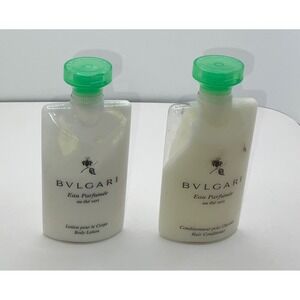 BVLGARI Eau Parfumee au the vert Body Lotion Set Green Caps 2 TRAVEL SIZE